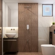 Brown Hues Bathroom Design